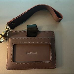 Andar leather wallet eggplant